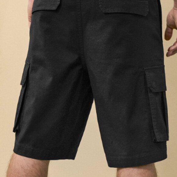 CSG Men’s Black Cargo Shorts | Size 38 | 100% Cotton, Relaxed Fit - Picture 2 of 10